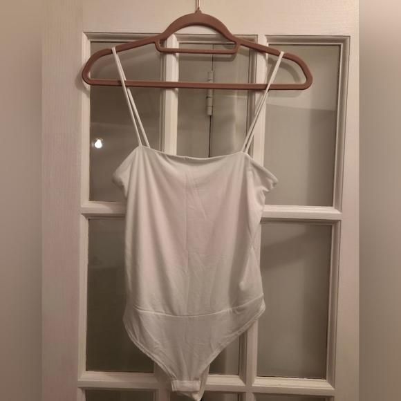 Dainty Hooligan White Spaghetti Strap Bodysuit - Picture 6 of 9